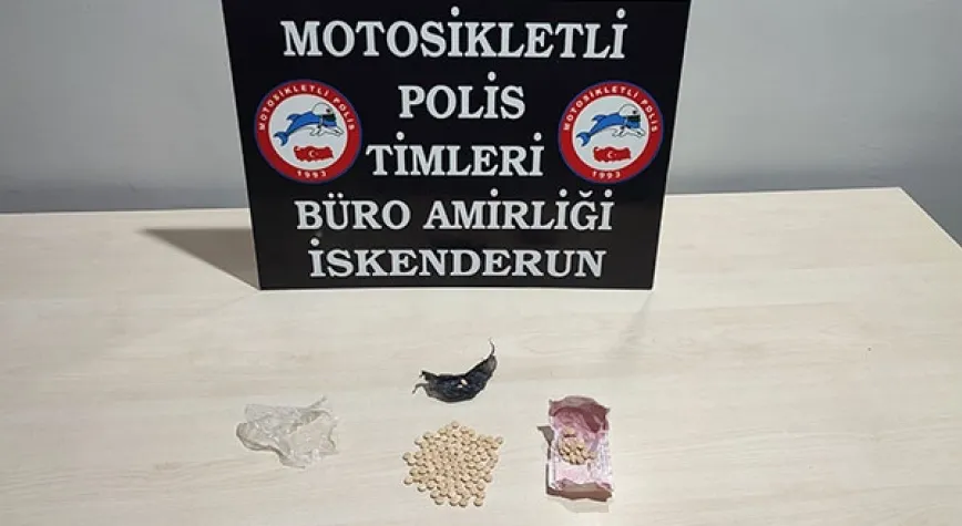Şüpheli şahıstan captagon çıktı