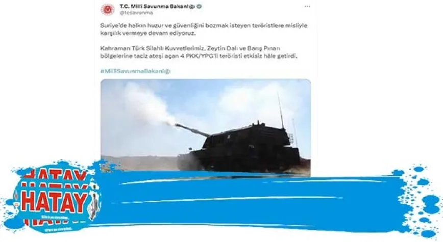 Taciz ateşi açan 4 PKK'lı etkisiz hale getirildi