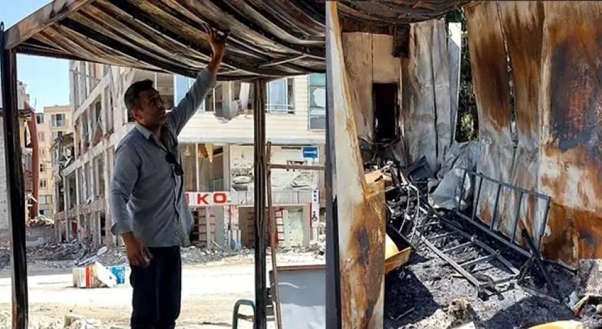 TAKSİ DURAĞINI YAKTILAR
