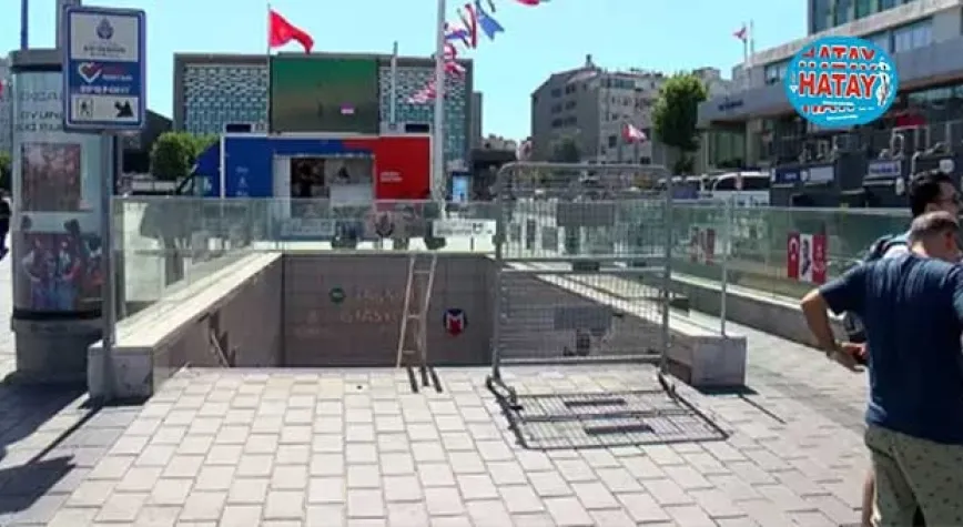 Taksim Meydanı'na yaya girişi kapatıldı