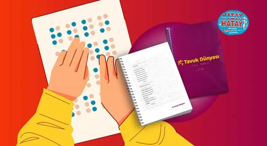 Tavuk Dünyası’ndan görme engelli  misafirler için Braille alfabeli menü