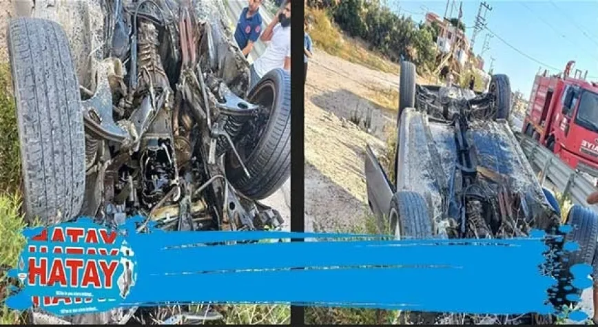 TEK TARAFLI KAZADA 1 KİŞİ YARALANDI