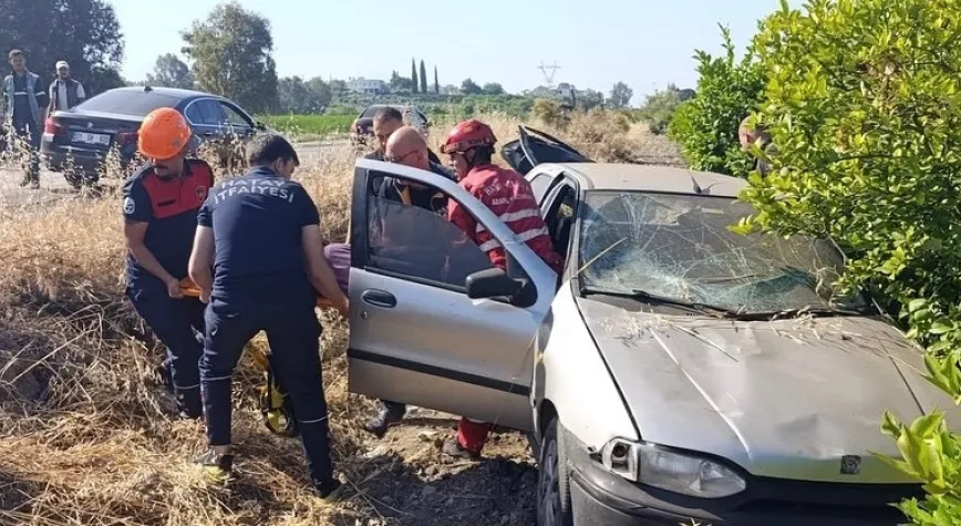 TEK TARAFLI KAZADA 1 KİŞİ YARALANDI