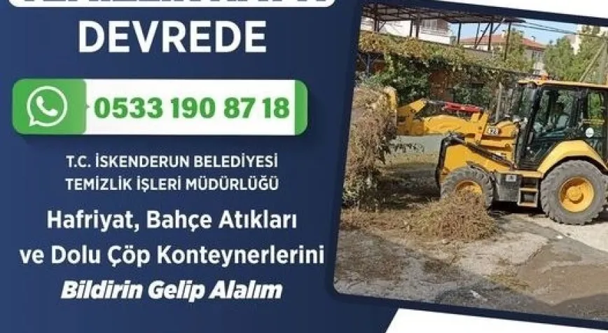 TEMİZ ÇEVRE İÇİN WhatsApp HATTI