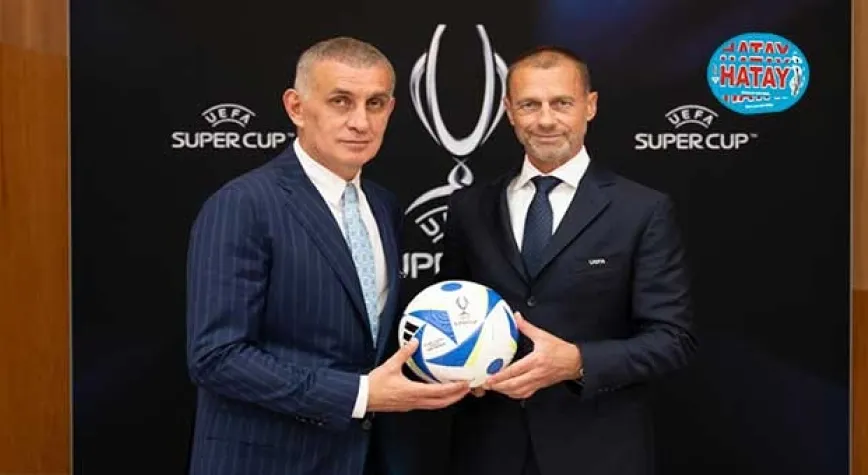 TFF Başkanı Hacıosmanoğlu, UEFA Başkanı Ceferin ile Bir Araya Geldi
