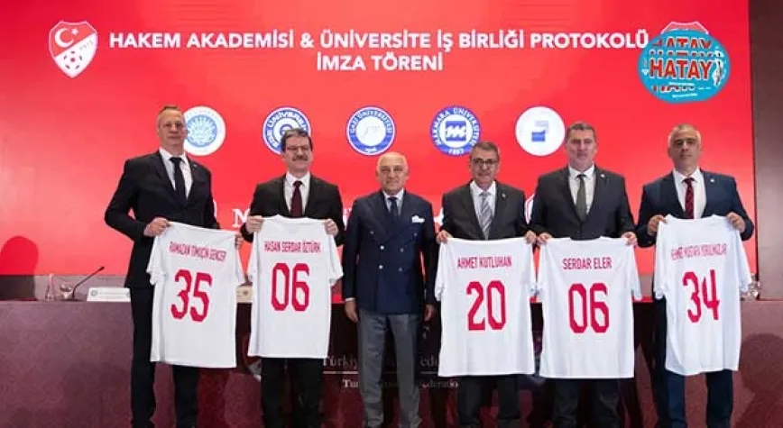 TFF ve Üniversiteler Arasında Hakem Akademisi İş Birliği Protokolleri İmzalandı
