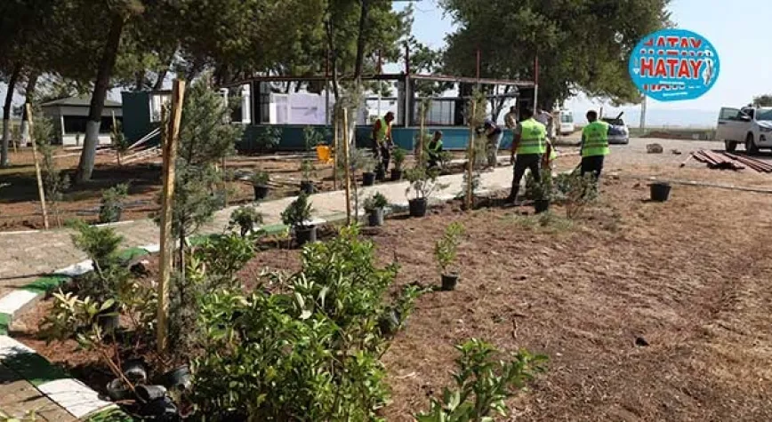 TİGEM SOSYAL TESİSİNDE PEYZAJ ÇALIŞMALARI