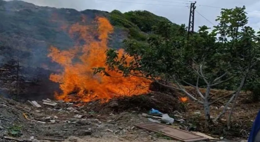 Titus yakınlarında ki yangın korkuttu