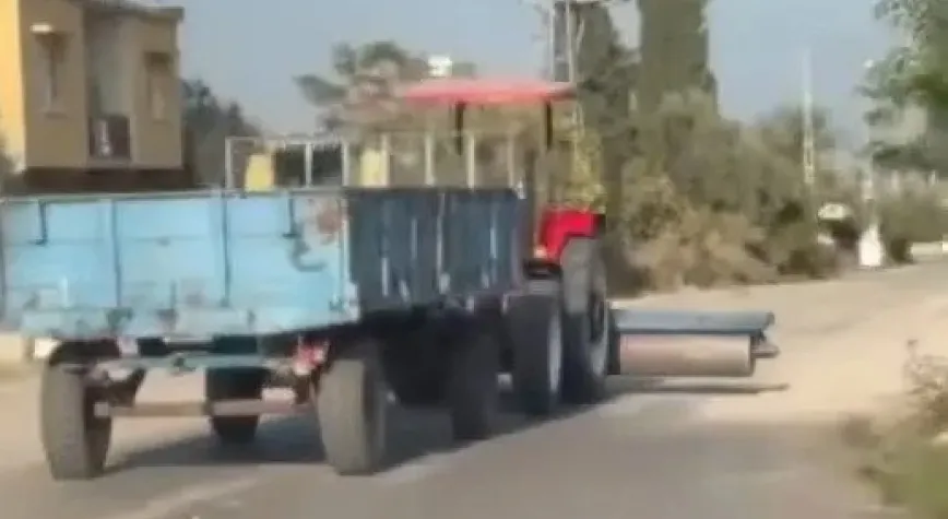 TRAKTÖR ŞOFÖRÜNDEN İLGİNÇ YÖNTEM