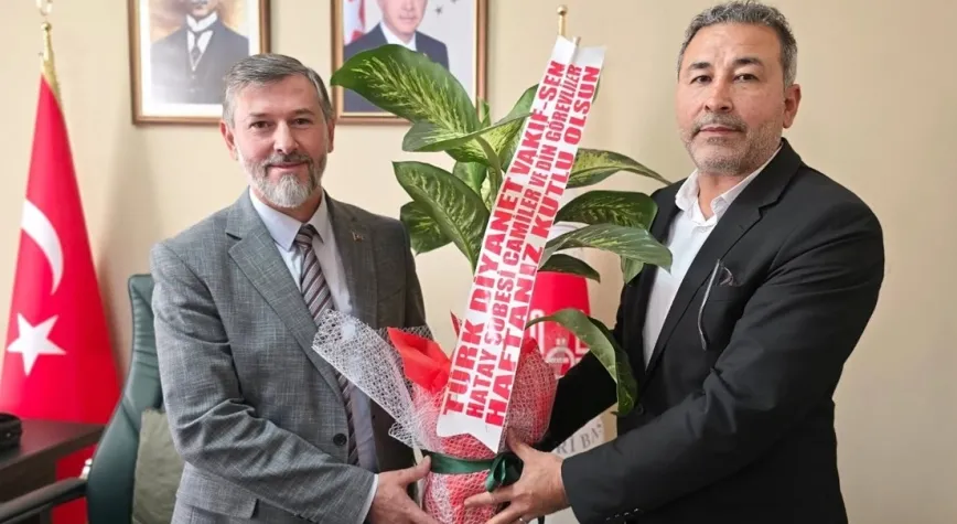 Türk Diyanet Vakıf-Sen Hatay Şubesinden Müftü Topçu’ya Ziyaret