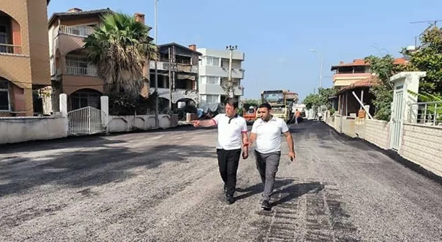 UĞUR MUMCU CADDESİ ASFALTLANIYOR