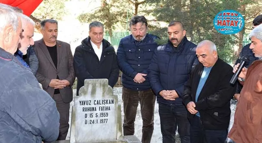 Ülkücü Şehit Yavuz Çalışkan;Mezarı Başında Dualarla Anıldı