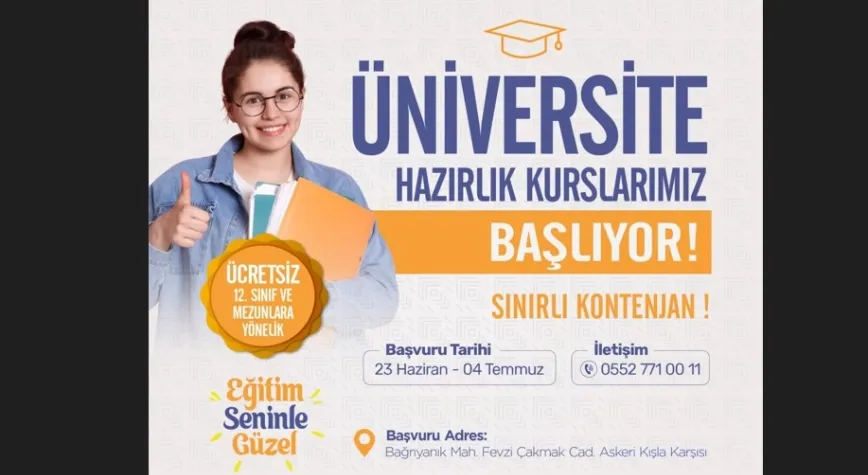 Üniversite Hazırlık Kursları Başladı