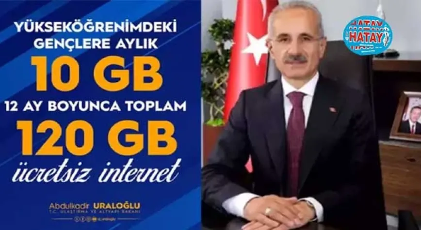 Uraloğlu: Üniversite öğrencilerine aylık 10 GB internet imkanı sunuyoruz