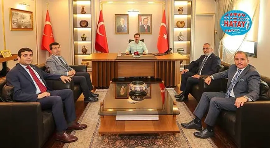 VALİ MASATLI REKTÖR ARICANI AĞIRLADI