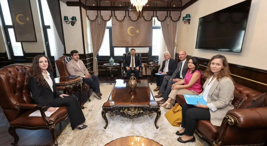 Vali Masatlı, UNICEF Heyetini Kabul Etti