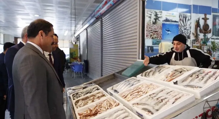 VALİDEN BALIKÇI ESNAFINA ZİYARET