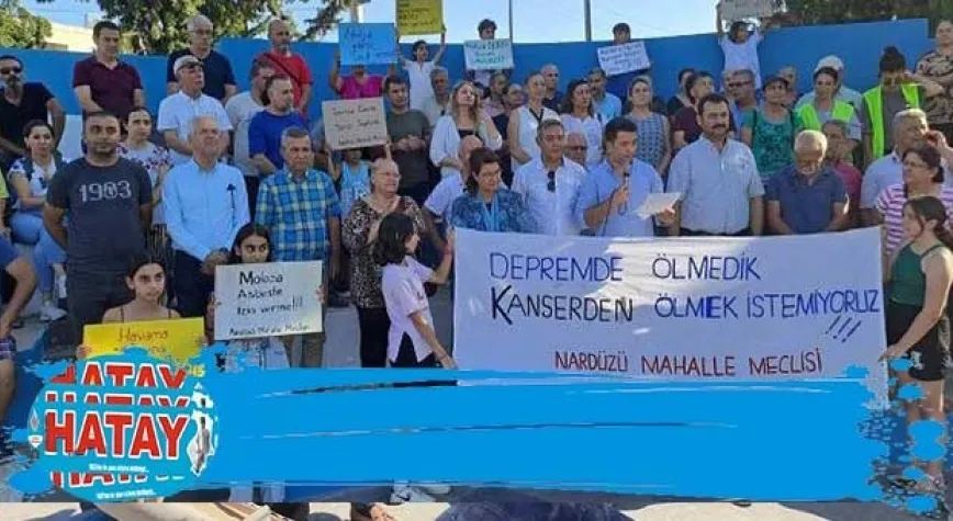 VATANDAŞLARDAN ASBEST TEPKİSİ 