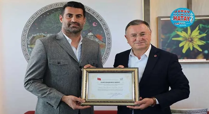  VOLKAN DEMİREL'E FAHRİ HEMŞEHRİLİK 