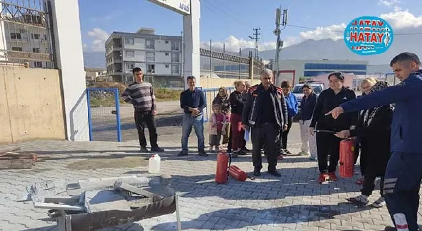 YANGIN EĞİTİMLERİNE DEVAM