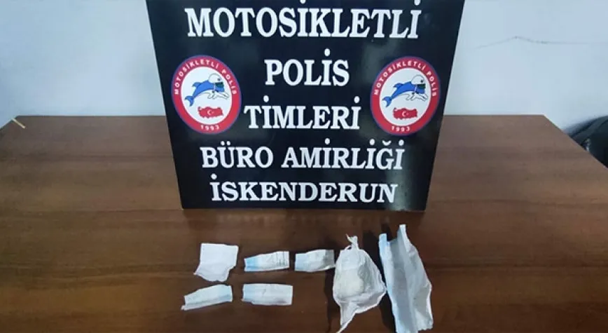 Yayanın cebinden metamfetamin çıktı