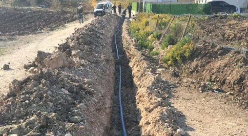 YAYLADAĞI GÖRENTAŞ’TA İÇME SUYU ALTYAPISI İNŞA EDİLİYOR