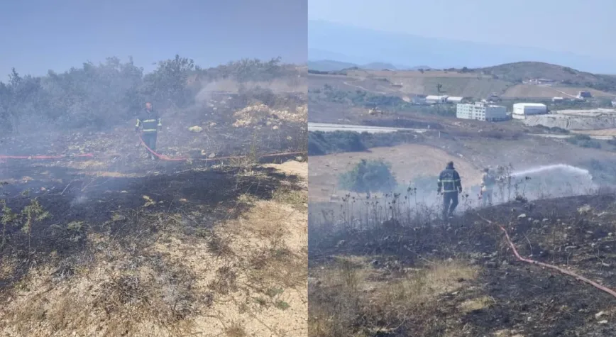 Yayladağı’nda Arazi Yangını Korkuttu