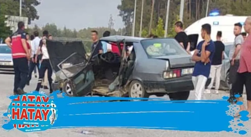 Yayladağı’nda kaza 1 ölü 1 yaralı