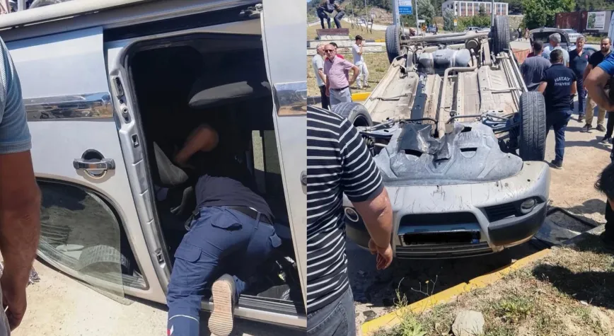 Yayladağı’nda Trafik Kazası: 2 Yaralı Hastaneye Sevk Edildi