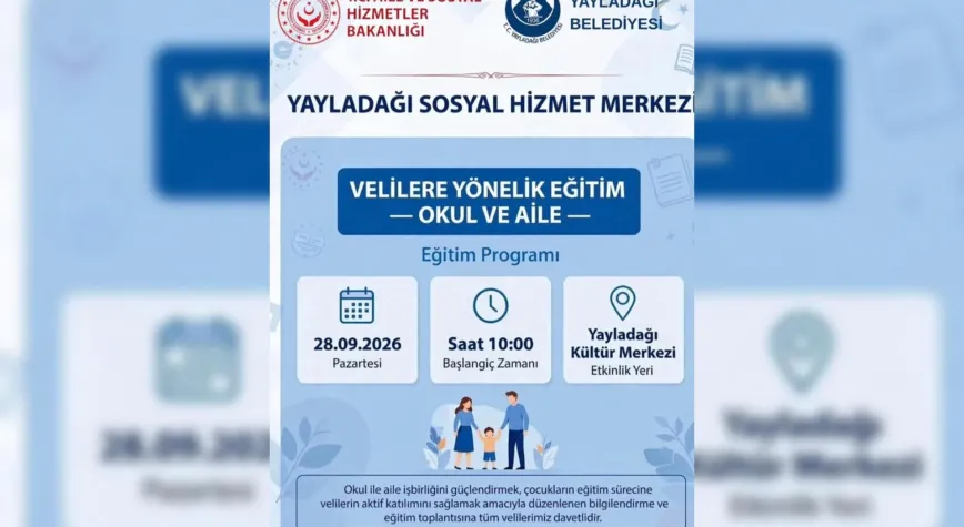 Yayladağı’nda Velilere Özel Eğitim Programı