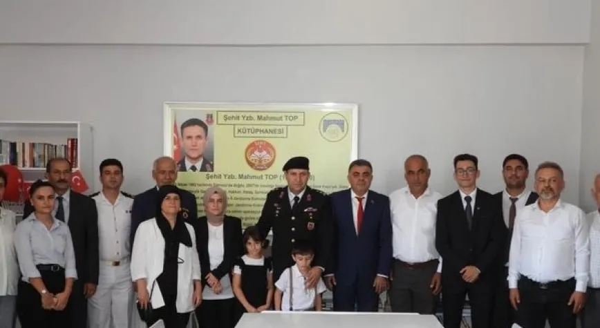 YENİLENEN KÜTÜPHANEYE ŞEHİDİN İSMİ VERİLDİ