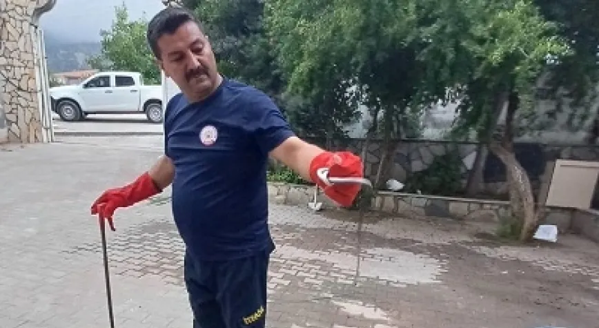 YILAN İTFAİYE EKİPLERİ TARAFINDAN YAKALANDI