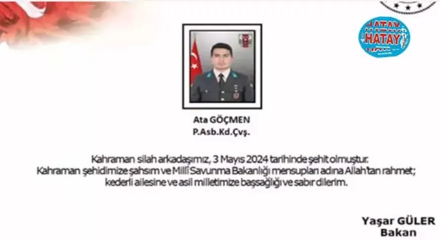 Yıldırım düşmesi sonucu yaralanan astsubay şehit oldu