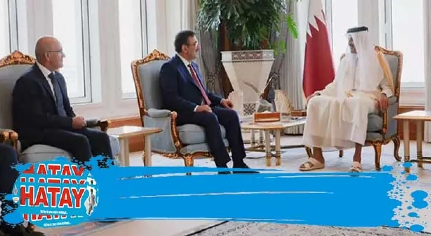 Yılmaz ve Bakan Şimşek Katar'da