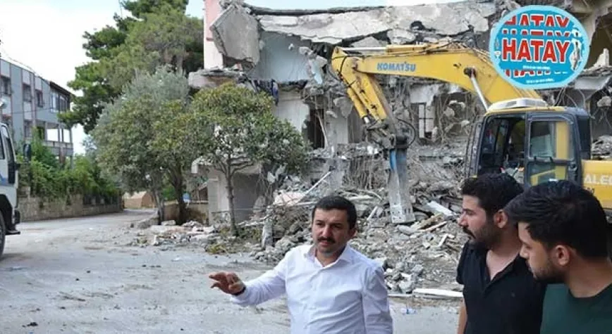 YILMAZ YIKIM ÇALIŞMASINI YERİNDE İNCELEDİ