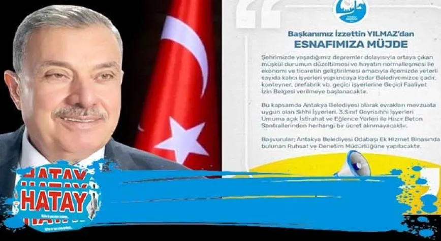 YILMAZ’DAN ESNAFA BÜYÜK DESTEK