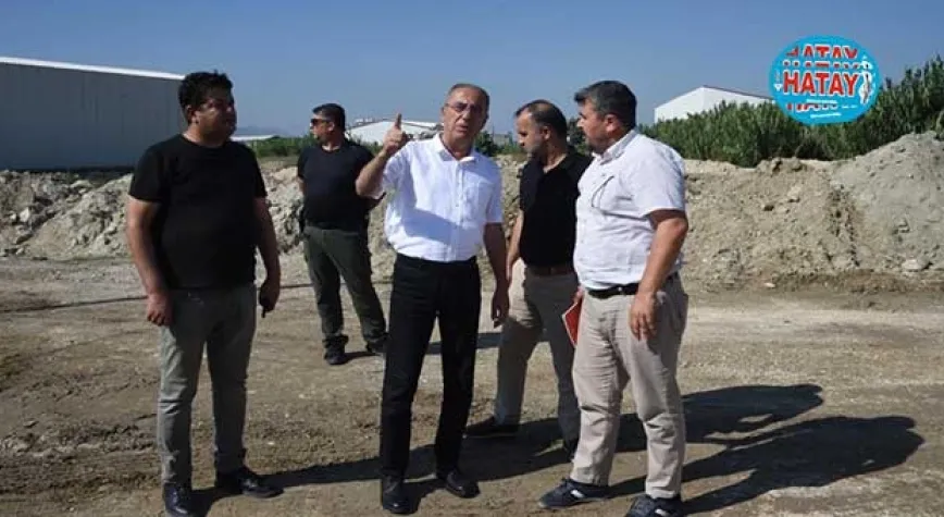 YOL ÇALIŞMALARINI İNCELEDİ