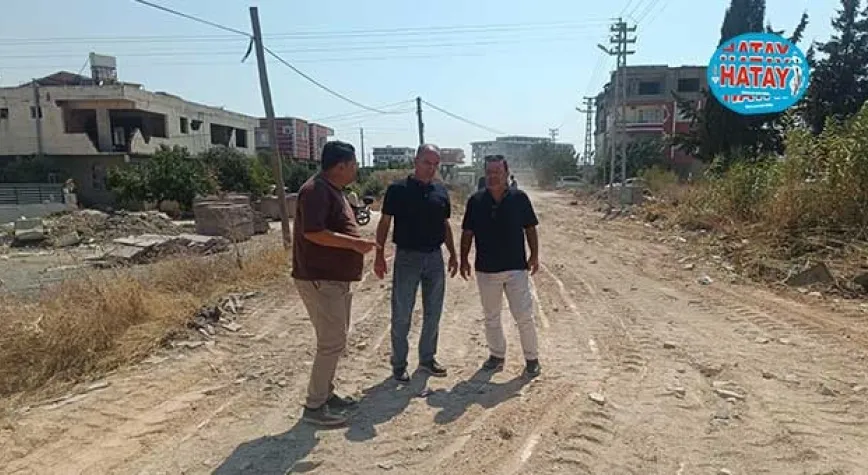 YOL ÇALIŞMALARINI YERİNDE İNCELEDİ