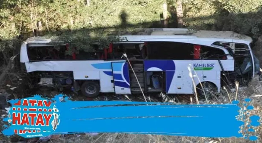 Yolcu otobüsü şarampole devrildi: 12 ölü, 19 yaralı