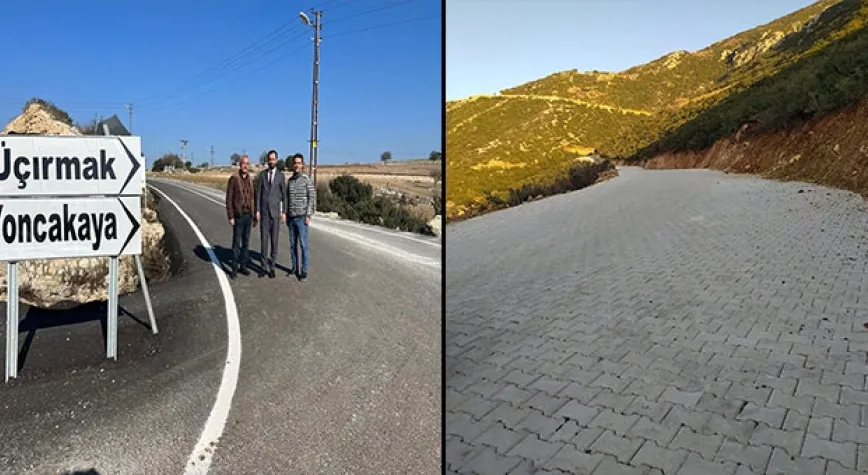 YONCAKAYA VE KARAMAĞARA YOLLARI TAMAMLANDI