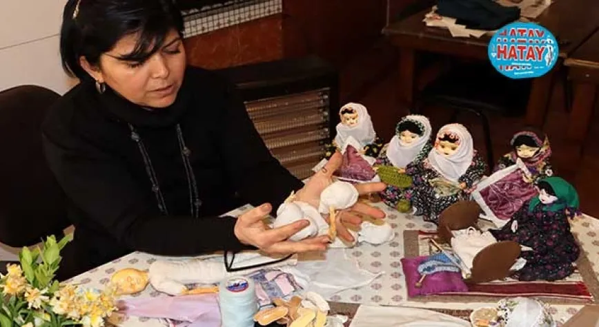 Yöresel Kıyafetli Bez Bebek Sanatı