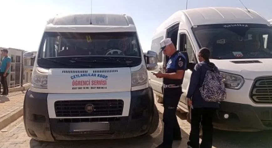 ZABITA'DAN OKUL SERVİSLERİNE SIKI DENETİM