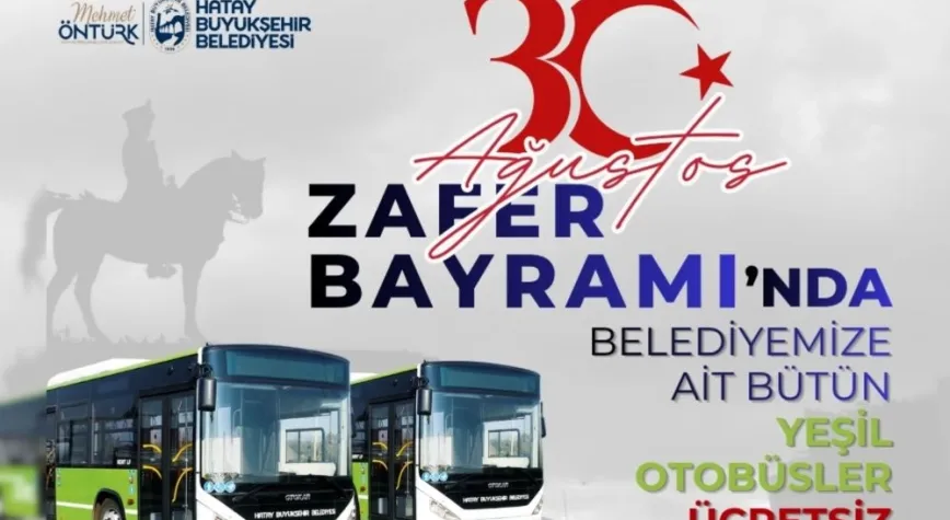 Zafer Bayramı’nda Yeşil Otobüsler Ücretsiz